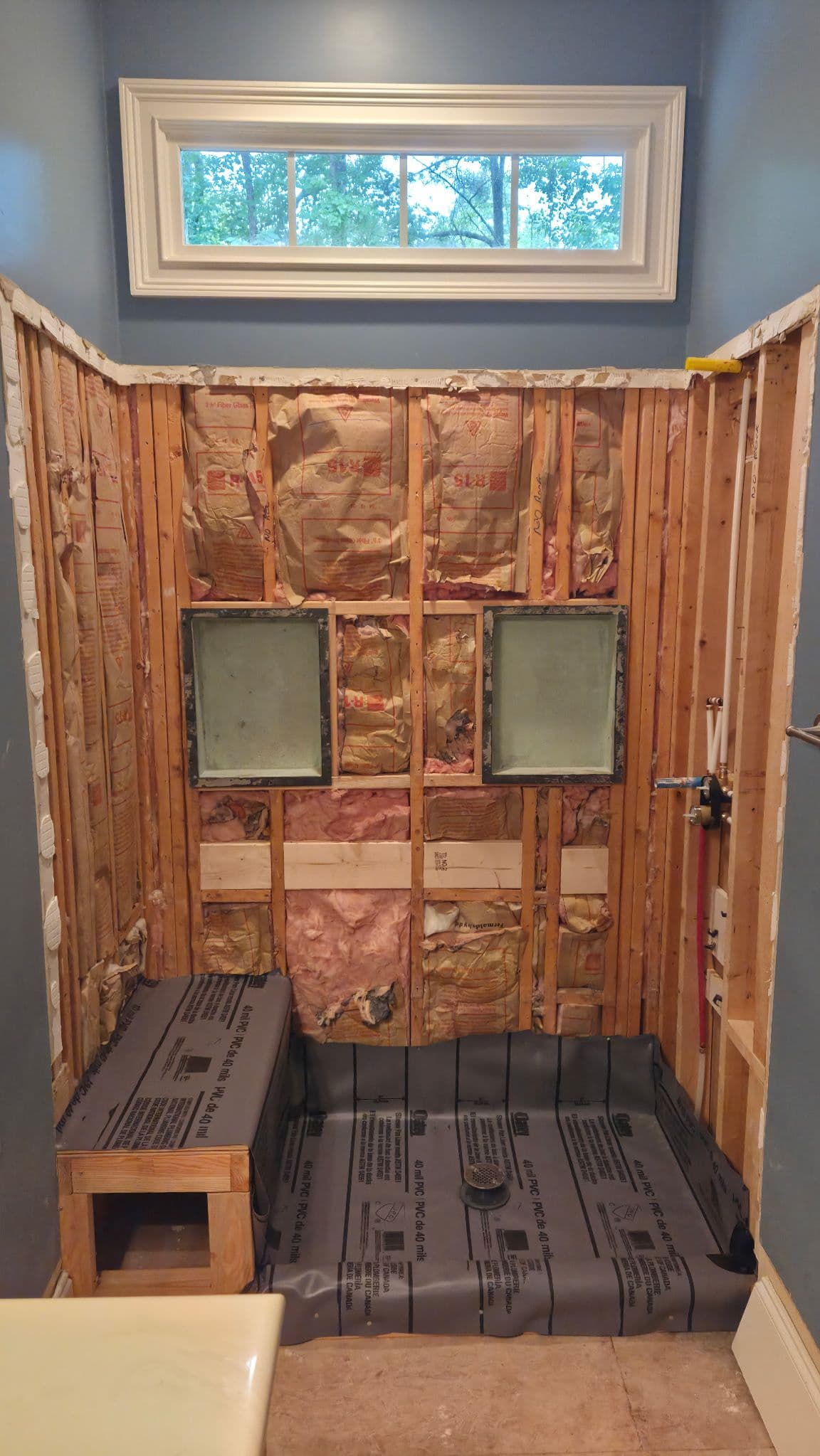 Project Age-in-Place Shower Conversion in Progress for an Elderly Parent image