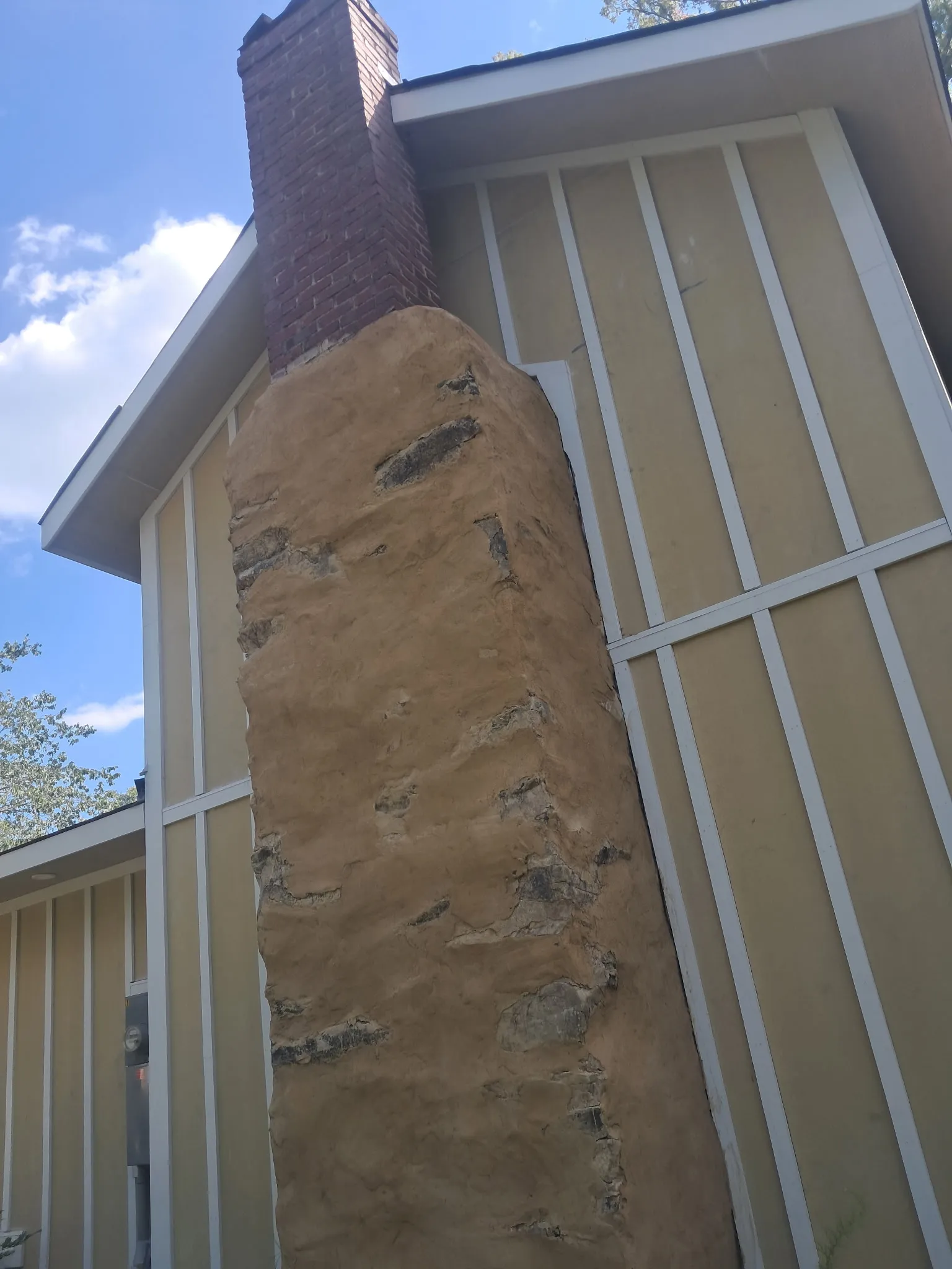Gallery photos for Chimney Parging on a 1930s Home Done Right: Image #2