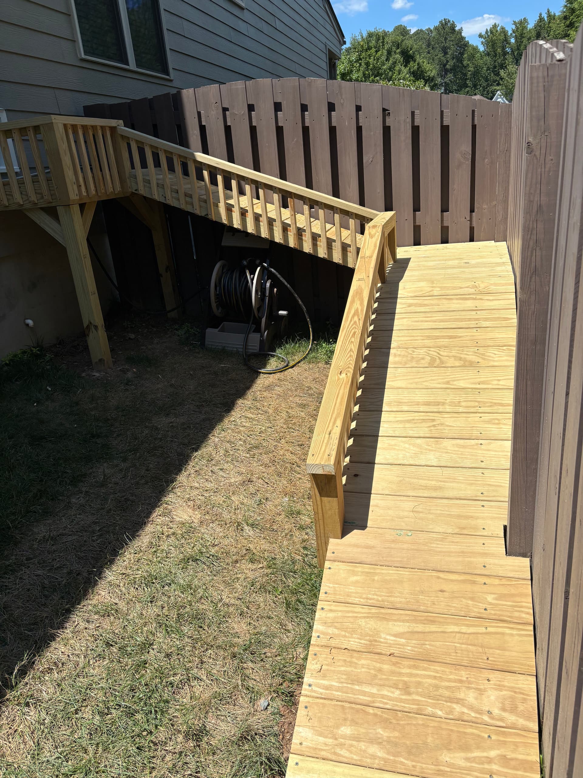 Gallery photos for Custom Doggy Door, Ramp, and Secure Side Yard Build: Image #1