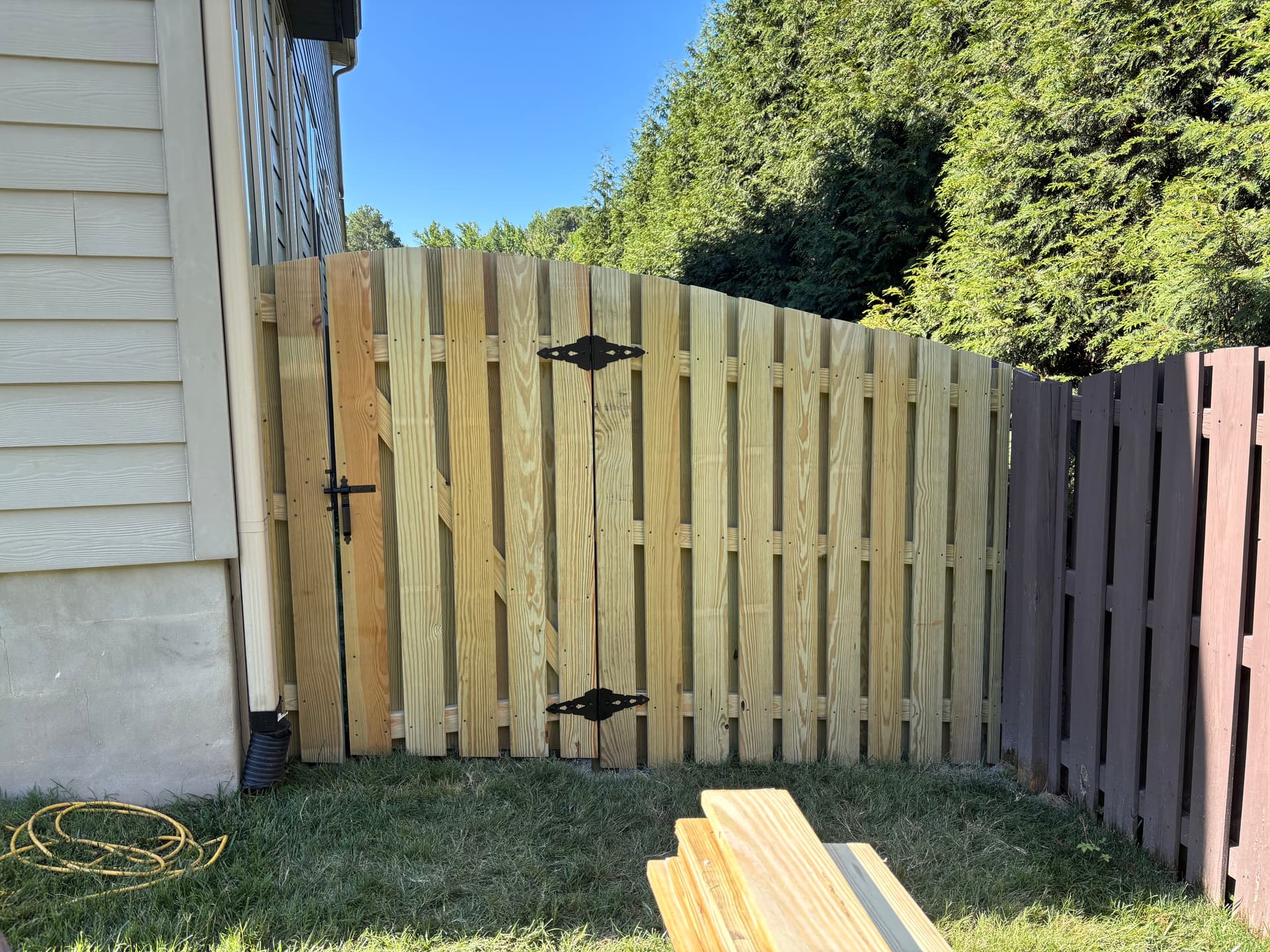 Gallery photos for Custom Doggy Door, Ramp, and Secure Side Yard Build: Image #3