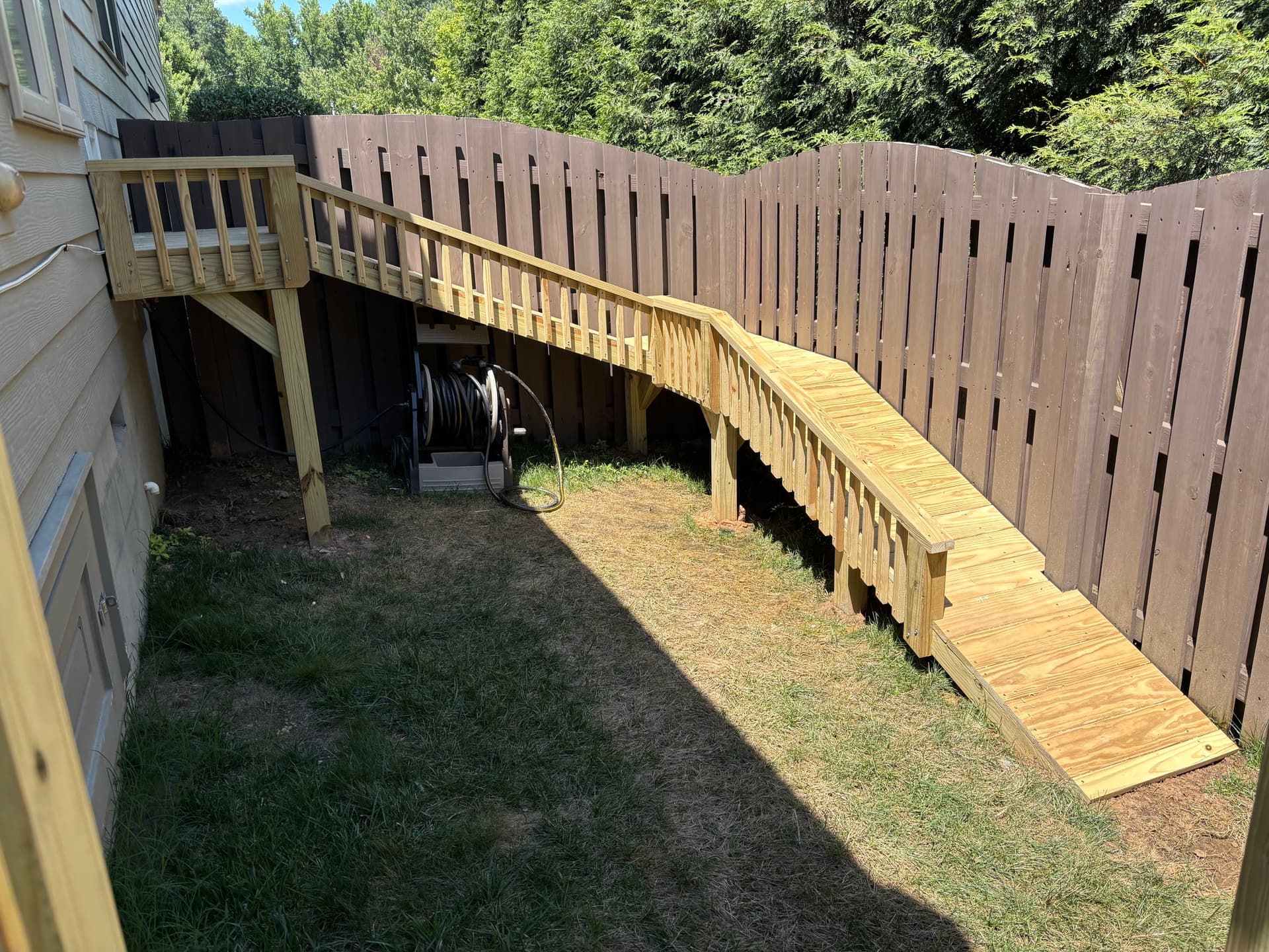 Gallery photos for Custom Doggy Door, Ramp, and Secure Side Yard Build: Image #2