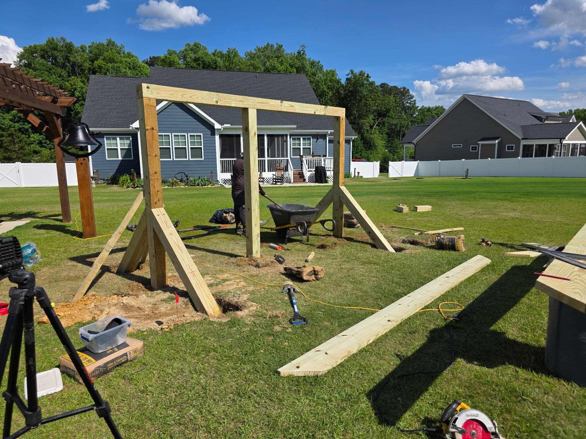 Project Custom Backyard Swing Set Built to Grow With Your Kids image
