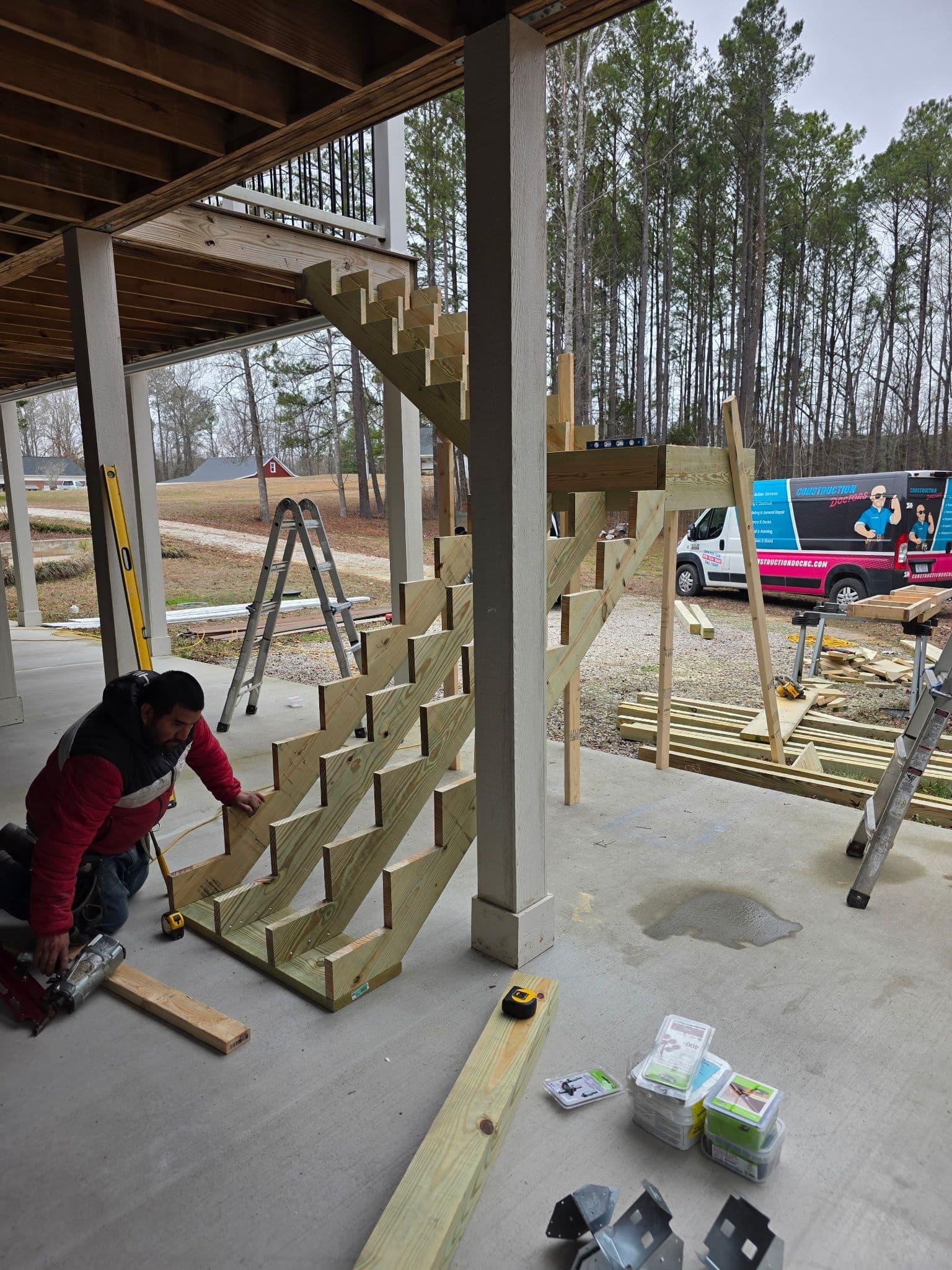 Project Expertly Crafted Deck Steps for Enhanced Outdoor Living image