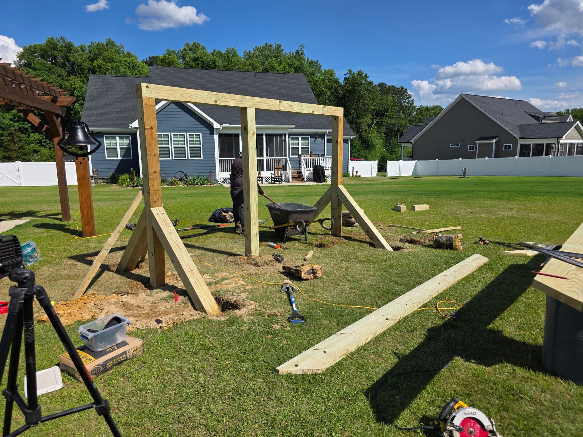 Custom Backyard Swing Set Built to Grow With Your Kids image