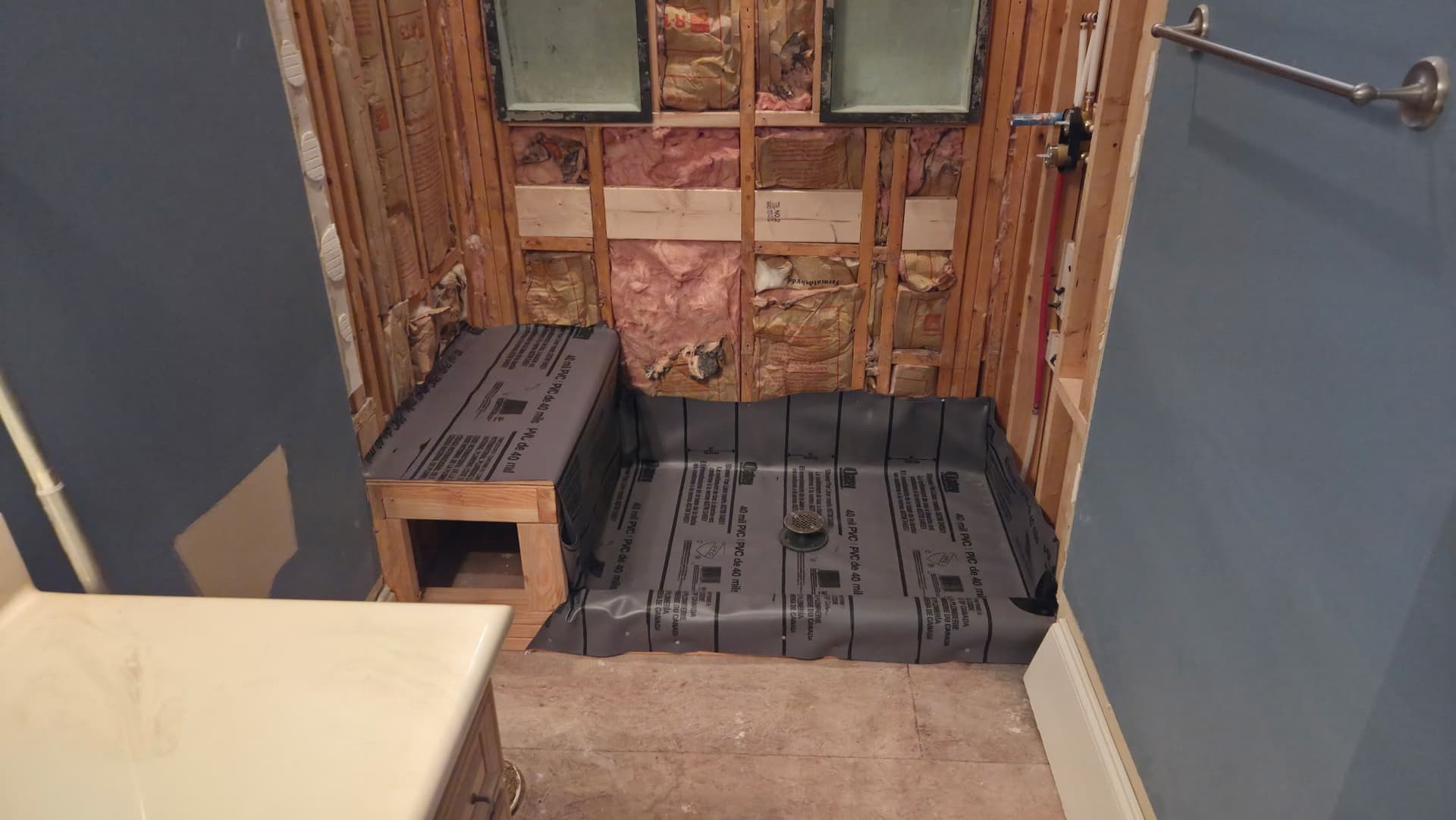 Gallery photos for Age-in-Place Shower Conversion in Progress for an Elderly Parent: Image #1