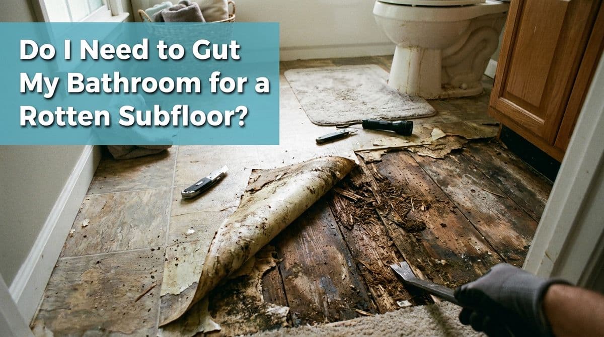 Do I Need to Gut My Bathroom for a Rotten Subfloor? image