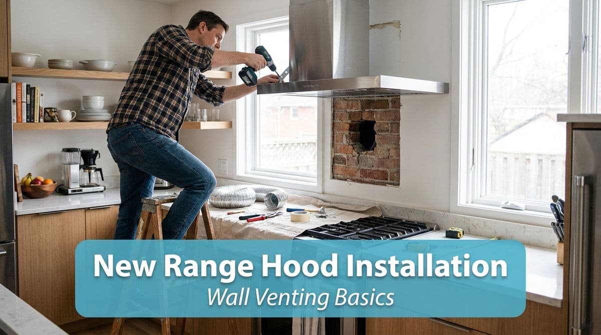 New Range Hood Installation: Wall Venting Basics image