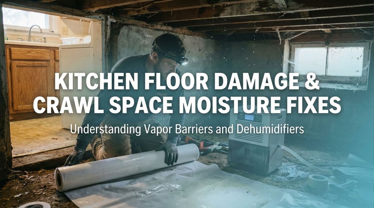 Kitchen Floor Damage & Crawl Space Moisture Fixes image